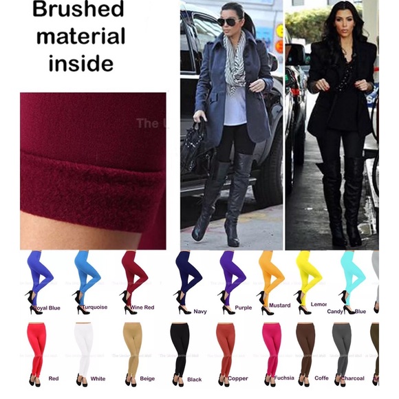 BEST TUMMY  CONTROL FLEECE LINED LEGGINGS - Picture 2 of 3