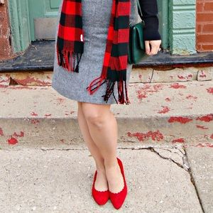 Red Scallop Shoes❤️