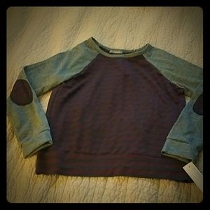 NWT Elbow patch sweatshirt
