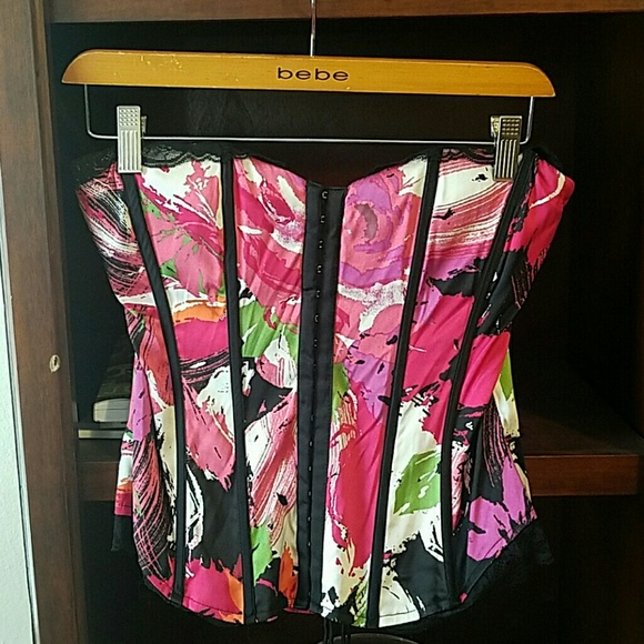 Bebe ribbed corset