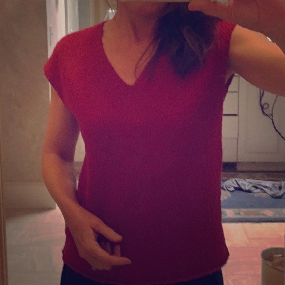 Eileen Fisher Red Top