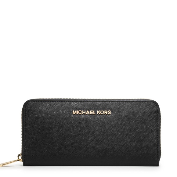 Jet Set Travel Saffiano Leather Continental Wallet