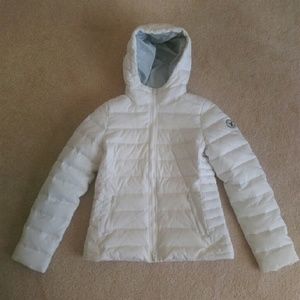 White puffy coat
