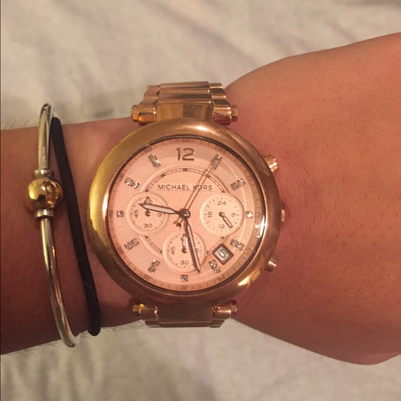 NWT- Michael Kors rose gold wrist watch main image 4