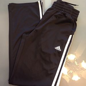 Adidas Black Athletic Pants, youth M size 10-12