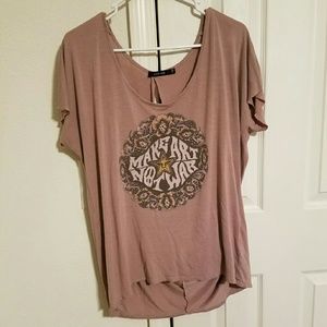 OBEY Slouchy | Open Back | Rose Top | M | EUC
