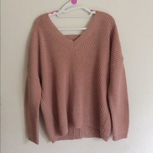 Forever 21 Pink low back sweater