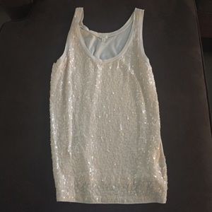 Sequin J. CREW tank top