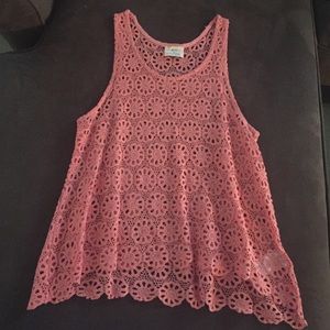 Worn once!!! Urban outfitters floral tank.