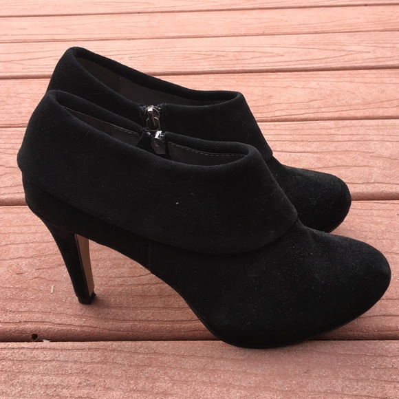 Almond Toe Black Booties