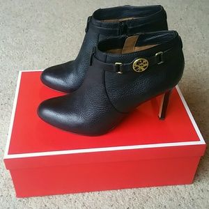 Coach black ankle booties