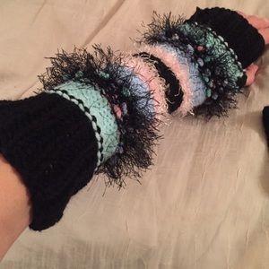 💫Handmade arm warmer fingerless gloves