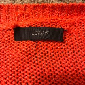 Orange j crew sweater