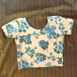Floral crop top