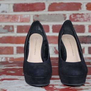 Lauren Conrad Black Suede Pumps