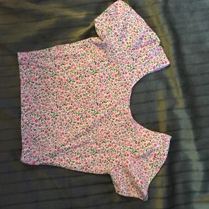 Pink rose floral shirt