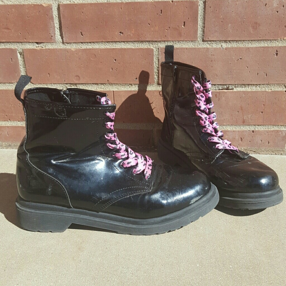 Zip Up Combat Boots