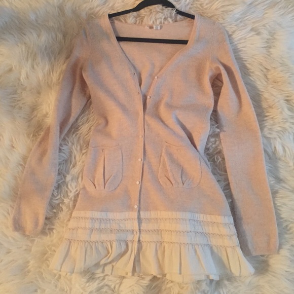 Anthropologie Moth Wool Cardigan