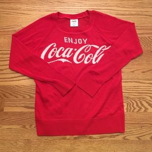 Red Crew Neck Coca-Cola Sweater