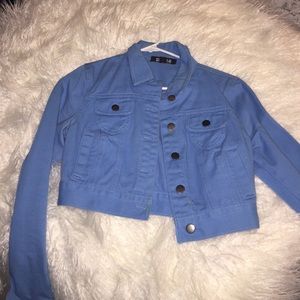 Crop jean jacket