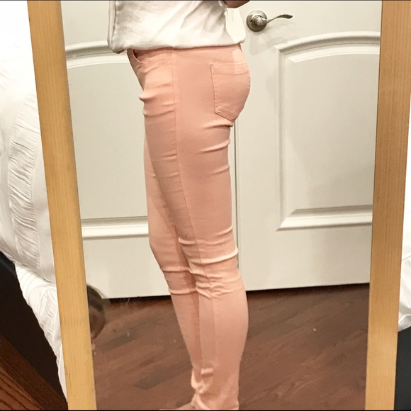 Slit Knee Drawstring Jeggings - Picture 2 of 4