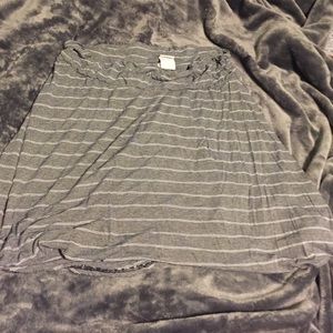 Grey striped skirt