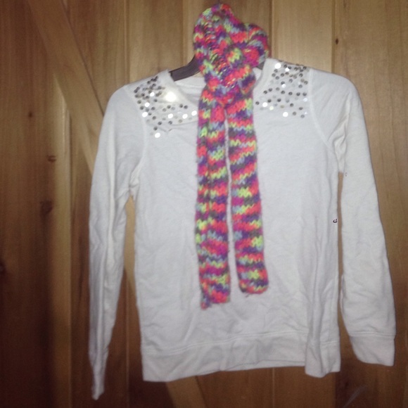 Old navy girls sweater and scarf
