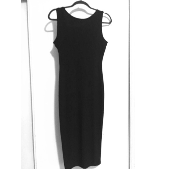 Black Open Back Dress