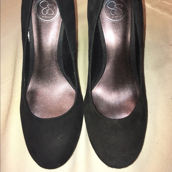 Jessica Simpson Black Suede Pumps