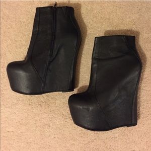 Jeffrey Campbell Platform Wedge Ankle Boot
