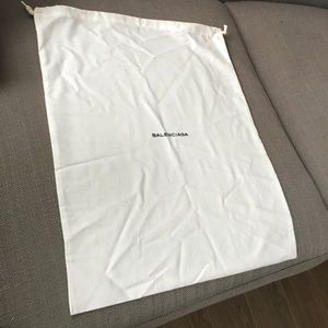 Balenciaga dust bag. Good for mini bags and shoes