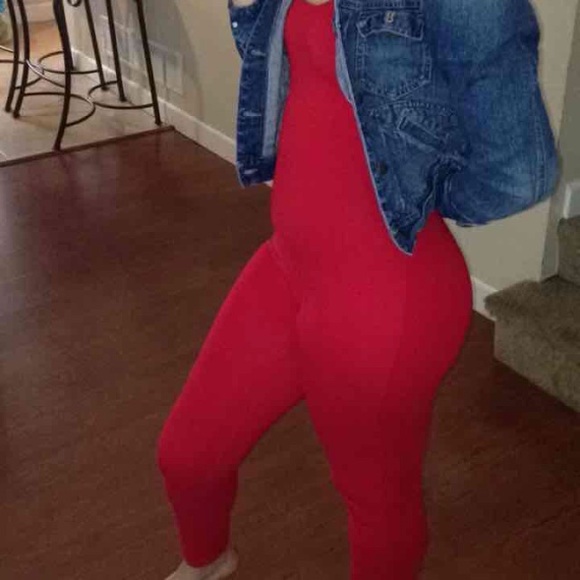 Red bodysuit