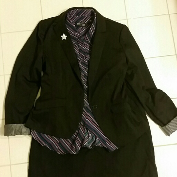 Striped multi-colored blouse