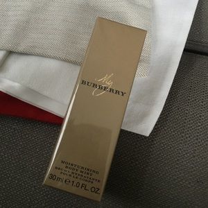 Burberry body mist.