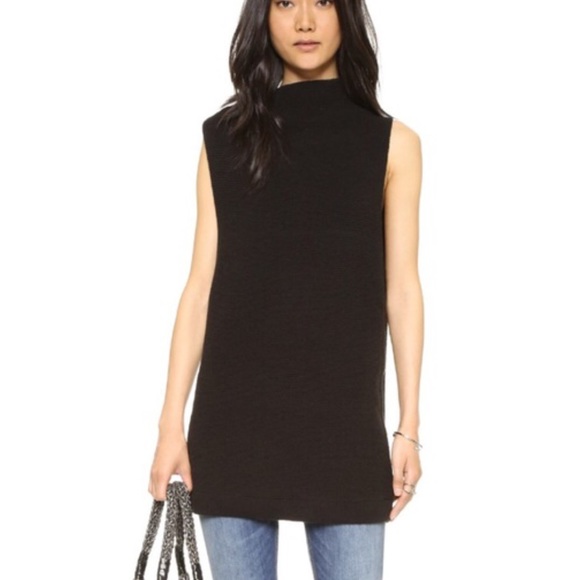 Free People Sweaters - NWT Free People Black sleeveless sweater tunic