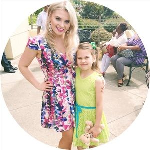 Mimi Chica floral fit and flare dress