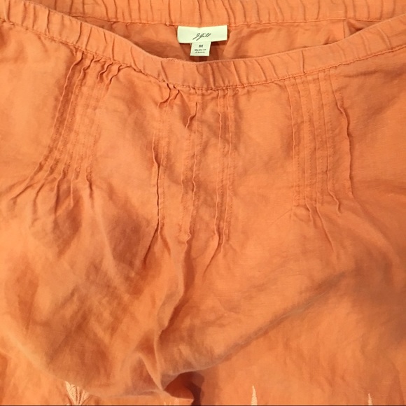 J. Jill 100% Linen Textured Accents Skirt #155B - Picture 4 of 4