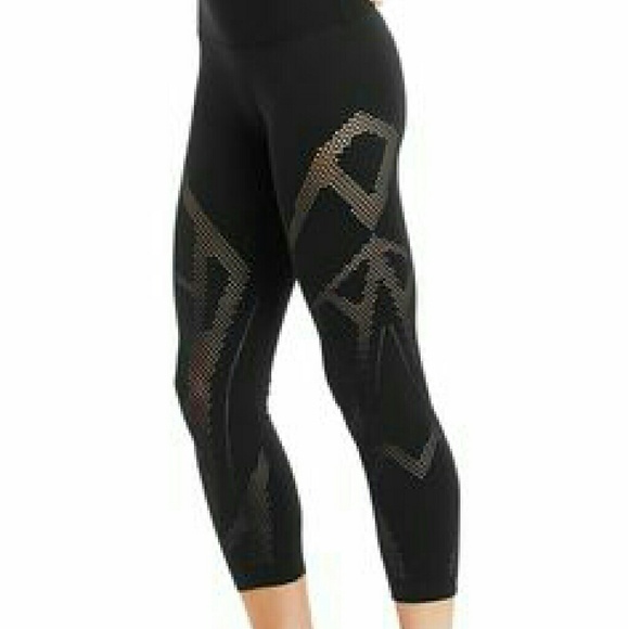 Black high waisted mesh tight