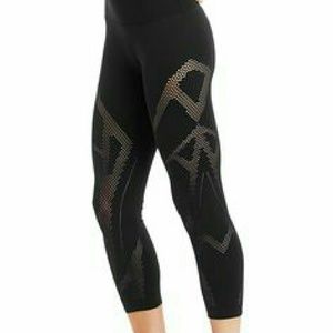 Black high waisted mesh tight