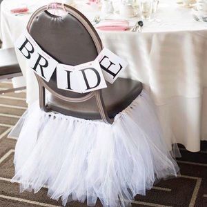 "Bride" chair sign