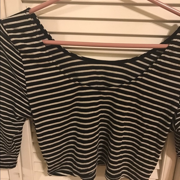 Forever 21 Striped Crop Top - Picture 3 of 3