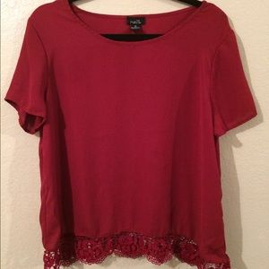 Maroon blouse