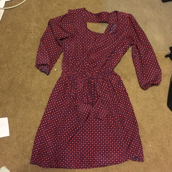 Blue and orange dress