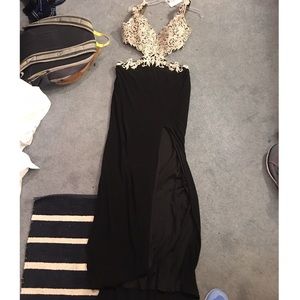 Black prom gown