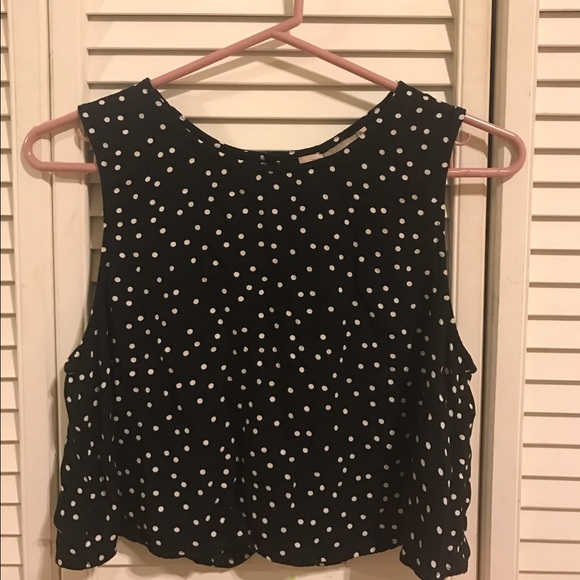 Forever 21 Polka Dot Crop Top - Picture 1 of 3