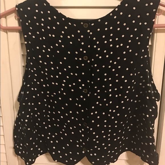 Forever 21 Polka Dot Crop Top - Picture 3 of 3
