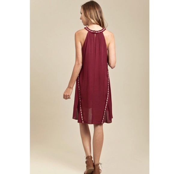 Anthropologie Moon River Trim Halter Dress - Picture 3 of 4