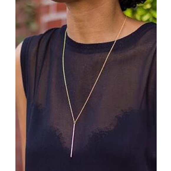 ❤️4 for $20 Sale❤️elegant gold/silver bar necklace - Picture 2 of 4