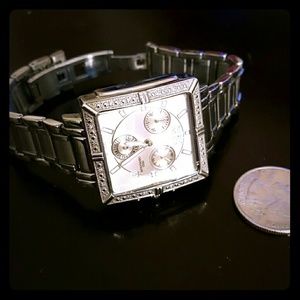 Invicta stainless steel boyfriend watch