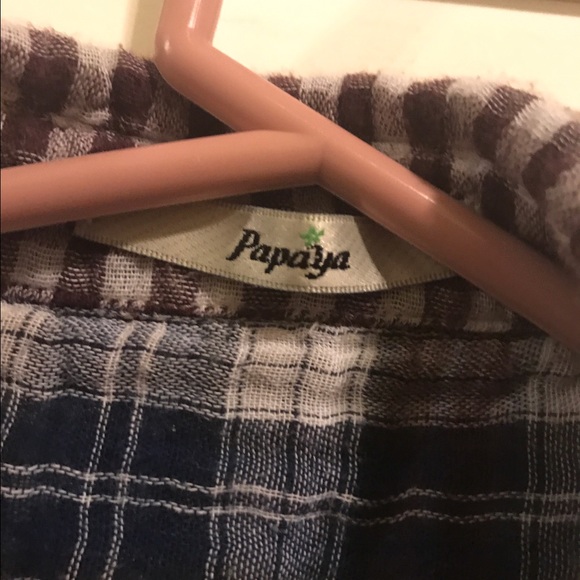 Papaya flannel crop top - Picture 4 of 4